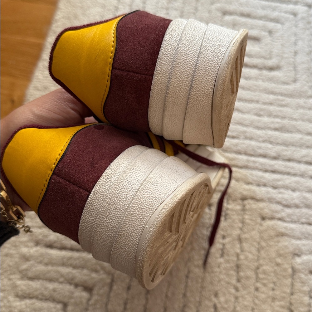 Adidas womens Sneakers Maroon Yellow - Picture 6 of 6